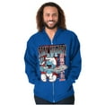 thumbnail image 3 of The Smurfs Cool Kanji Stay Hungry Zip Up Hoodie Men's Women's Brisco Brands L, 3 of 6