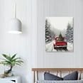 thumbnail image 3 of COMIO  Winter Snow Landscape Wall Decor Holiday Wall Art Prints Elk Forest Pinecone Posters Nature Wall Decor for Living Room Decor, 3 of 4