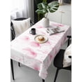 thumbnail image 6 of Pink Spring Floral Table Cloth, Summer Botanical Watercolor Vintage Waterproof Tablecloth for Rectangle Tables, Reusable Washable Fabric Table Cover for Restaurant Kitchen Dining Tables 60"x120", 6 of 6