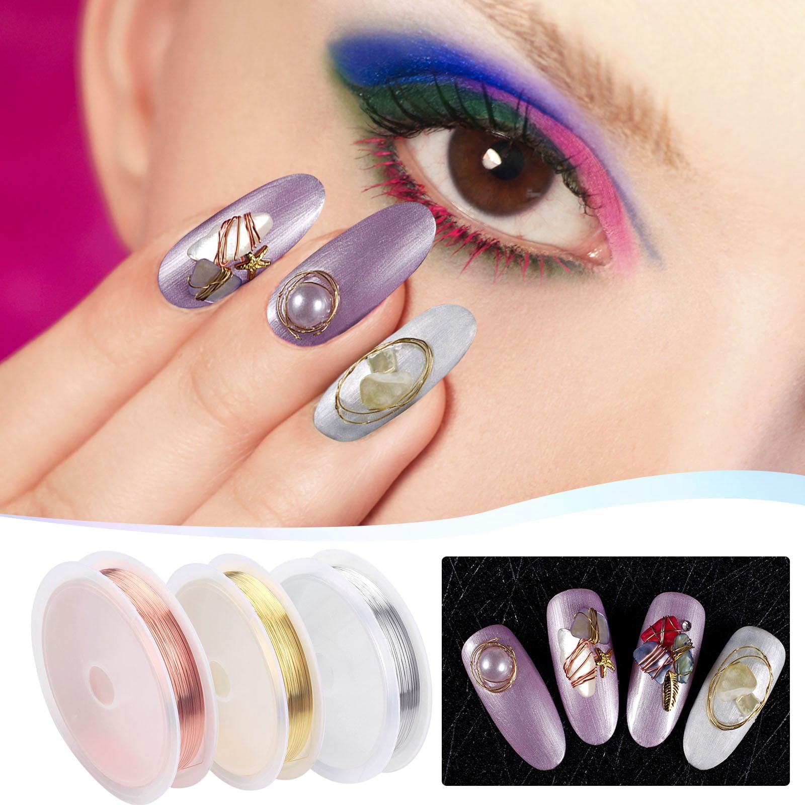 Rhinestones Shapes Fall Nail Glitter Nail Sticker Stamper for Nails Design Nails Short Length French Stickers Nail Stuff for Nail Techs Heart for Nails Hair Glitter Gel Acrylic