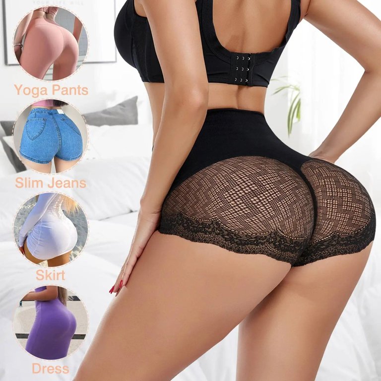 Lilvigor 2022 New Style Tummy Control Shapewear Panties for Women Butt  Lifter Panties High Waisted Thong Shapewear Seamless Lace Shaping Briefs 
