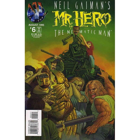 Mr. Hero-The Newmatic Man (Neil Gaiman's , 1st Series) #6 VF ; Tekno Comic Book