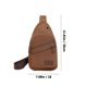 thumbnail image 3 of Bolso de Pecho de Lona para Exteriores con Cremallera Gruesa, Bolso de Pecho para Hombre, Bolso de Mensajero, Bolso de Pecho para Hombre, 3 of 6