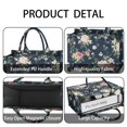 thumbnail image 4 of Large Capacity Tote Bag,Pioneer Flower Floral Print Pattern Handbag Fashion Luxury Tote Bag,15.7"x13"x 5.1" Inches,Laptop Compatible, 4 of 6