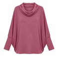 thumbnail image 6 of yillto Womens Cowl Neck Shirts Loose Long Sleeve Plain Blouses Fashion Dressy Work Tops Outfits, 6 of 6