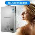 thumbnail image 2 of Tankless Water Heater 4.8GPM Natural Gas Water Heater 18L Portable Water Heater Instant Endless Hot Water with Shower Kit, 2 of 6