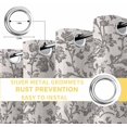 thumbnail image 6 of Farmhouse Grey Blackout Curtains for Bedroom/Living Room, Thermal Insulated Kitchen Curtains, Vintage Flower Leaf Botanical Plant Grommet Darkening Window Treatment Drapes 27.5"x39"x2, 6 of 8