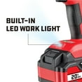 thumbnail image 4 of Powerbuilt 20V Cordless 1/2" Impact Wrench, 350 ft-lb, 4Ah Lithium Ion - 240133, 4 of 7