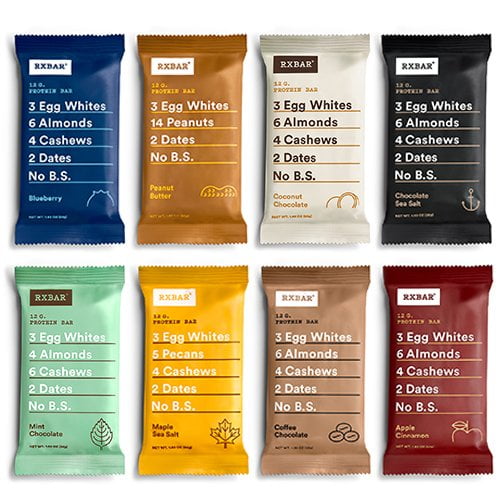 RXBAR Protein Bar, Variety Pack, 12g Protein, 12 Ct - Walmart.com