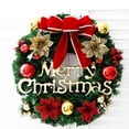 thumbnail image 2 of Weihnachtsring aus Kunststoff, 30 cm, Rot Christmas Wreath, 2 of 7