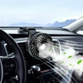 thumbnail image 2 of Fiudx Ventilador para Coche, Circulador de Refrigeración Ajustable de 360 Grados, Opciones de Alimentación Usb/12 V/24 V, Diseño Silencioso, Ideal para Coche, Suv, Camión, Fácil de Instalar, Tamaño C, 2 of 7