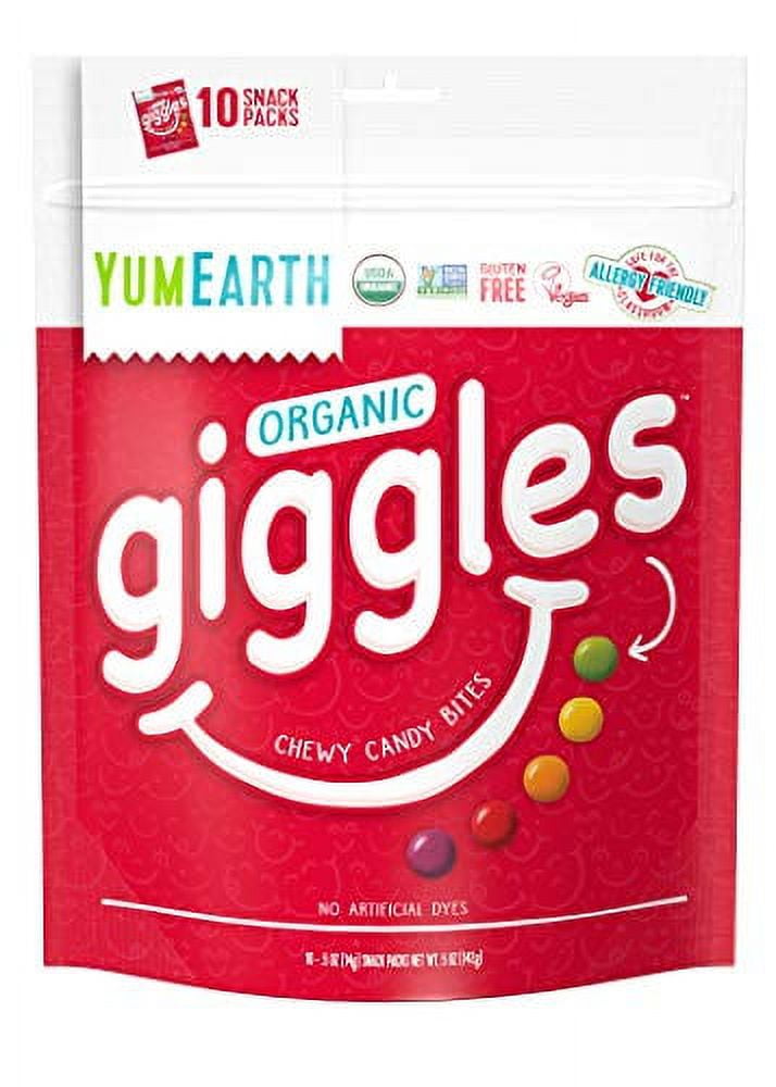 yumeki YumEarth Organic Giggles, Soft Chewy Candy, Individually Wrapped