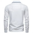 thumbnail image 3 of Generic Men's Knit Cotton Polo Shirts Long Sleeve Collared Sweaters Casual Dress Pullover Fashion Button Golf Sweaters, 3 of 3