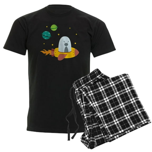 CafePress - Outer Space Men's Dark Pajamas - Men's Dark Loose Fit Cotton Pajama Set