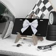 thumbnail image 3 of White Bow Decorative Front License Plate for Women and Teens, Cute Car Accessories, Custom Vanity Tag, Girly Preppy Coquette Room & Wall Decor, Gift for Mom Wife Her, 3 of 7