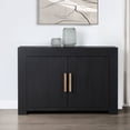 thumbnail image 2 of Steve Silver Aubrey Modern Server with Two Adjustable Shelves, Black, 2 of 6