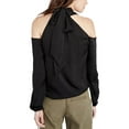 thumbnail image 2 of Rachel Roy Womens Satin Tunic Blouse, Black, 12, 2 of 2