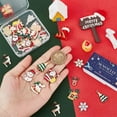 thumbnail image 3 of 1 caja de 40 piezas de 20 estilos de adornos de árbol de Navidad, adornos de Navidad, adornos de invierno, adornos de campana de Papá Noel., 3 of 9