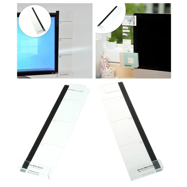 2 Uds., Tablero de Notas con Monitor para Ordenador, Soporte para Notas Adhesivas, Soporte para Teléfono DYNWAVEMX Tablero de notas del monitor