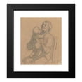 thumbnail image 2 of Honoré Daumier 12x13 Black Modern Framed Museum Art Print Titled - The Grandmother, 2 of 5