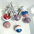 thumbnail image 4 of Independence Day Hanging Ball - 3.14 Inch Memorial Day Sequin Hanging Ball Ornament - 4th of July Red White Blue Tree Decorations for Memorial Day Veterans Patriotic USA Themed Party Supplies, 4 of 5
