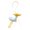 Green, variant on Lightweight Bird Key Holder Keychain Pendant with Cord Loop for Bag Decoration