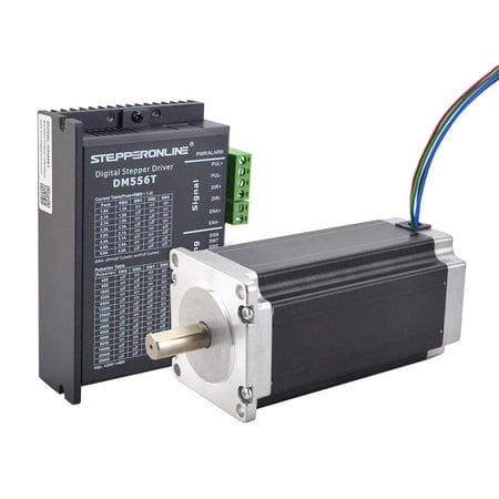 STEPPERONLINE 1 Axis Stepper Motor CNC Kit 3.0 Nm(425oz.in) Nema 23 Stepper Motor & Digital Stepper Driver 1.8-5.6A 20-50VDC
