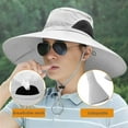 thumbnail image 3 of Kabuer Sun Hat, Fishing Hat for Men and Women, Fishing, Hiking, Garden, Beach, Gray, 3 of 6
