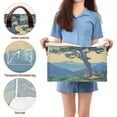 thumbnail image 5 of Yayeee Foldable Storage Basket for Shelves with Handles Waterproof Cloth Bins, Retro Mountain, 5 of 7