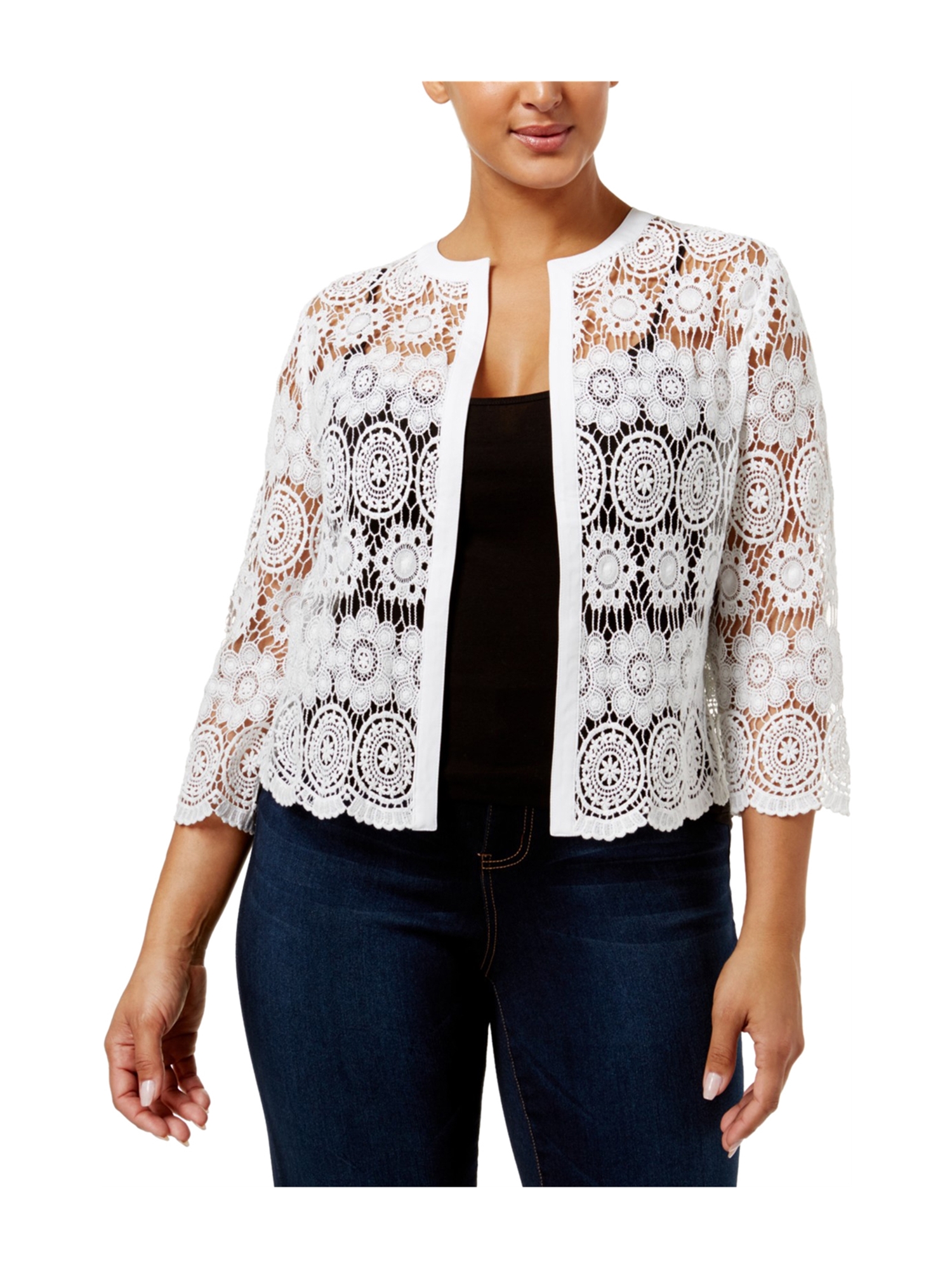 anne klein lace cardigan