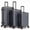 Navy, variant on Bell + Howell 3 Piece Luggage Set, Carbon Fiber Hardside Spinner Suitcases, Nested Luggage Sets with Built-In Scale, Navy