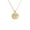 Yellow Gold-Tone, variant on Stainless Steel Hebrew Tetragrammaton Pendant Necklace – YHWH Sacred Name Medallion, 1.38" Round Charm with 23.6" Chain – Religious Jewelry for Men & Women (Yellow Gold-Tone)