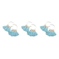 thumbnail image 2 of Pendientes de araña Sonducket Estilo bohemio Vintage Tribal Borla Oreja Cuelga Aro Día de San Valentín Niñas Lago Azul, 2 of 6