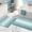 Aqua Green-20" x 32" Plus 16" x 24", variant on Bath Rugs Set Aqua Green 20" x 32" Plus 16" x 24" 2 Piece Absorbent Chenille Bathroom Floor Mat