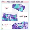 thumbnail image 4 of Heart Shaped Grid Pattern Cotton Pajamas 2 Piece Set Sleepwear Soft and Comfortable Homewear Nightwear, 4 of 7
