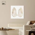 thumbnail image 3 of Soft Angel Wings Canvas Elegant White Gold Wall Art by Art Remedy, Gallery Wrapped, 40" x 40", 3 of 7