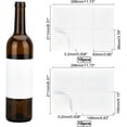thumbnail image 4 of 100pcs Blank Wine Label 2 Sizes Matte White Label Sticker 3.7x3.6"/5.8x4.1" Adhesive Wine Bottle Labels Inkjet Printable Stickers for Homemade Wine Wedding Cocktail Party 20 Sheets, 4 of 6