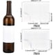 thumbnail image 3 of 20 hojas/100 etiquetas adhesivas para vino en blanco, 2 tamaños, blanco mate, para botellas de vino, imprimibles con inyección de tinta., 3 of 6