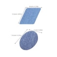 thumbnail image 2 of EXHUMKY 20Pcs Embroidered Oval and Rectangle Denim Patches Self Adhesive for Garment Decoration and Repair, 2 of 8