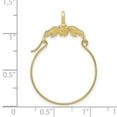 thumbnail image 2 of FJC Finejewelers 10 kt Yellow Gold Polished Floral Charm Holder 30 x 25 mm, 2 of 5