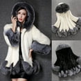 thumbnail image 2 of UPPADA Winter Jackets for Women Plush Faux Fur Coat Winter Jacket Long Sleeve Oversized Hood Coat Soft Comfy Warm Outerwear, 2 of 7