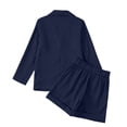thumbnail image 5 of VOUZZA Girls Blazer Outfits 2-Piece Set Double Long Sleeve Suit Jacket with High Waisted Casual Shorts 3-14, 5 of 7