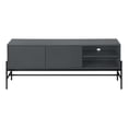 thumbnail image 5 of Tv Stand, 60 Inch, Console, Media Entertainment Center, Storage Cabinet, Living Room, Bedroom, Grey Laminate, Black Metal, Contemporary, Modern, 5 of 10