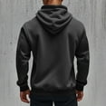 thumbnail image 4 of ZHOUCHANKIDS Men's Spring and Autumn Long Sleeve Hoodie Men's Casual Unique Outdoor Design Solid Color Long Sleeve Full Zipper Hoodie Grey Large, 4 of 7