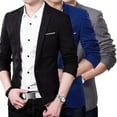 thumbnail image 7 of New Men's Casual Slim Fit Formal Button Suit Blazer Coat Jacket Tops, 7 of 7