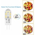 thumbnail image 4 of Bombillas LED con base de dos pines G4, 12 V, luz blanca cálida de 3000 K, fuente de luz de ahorro de energía para iluminación interior y paisajística, no regulable, vida útil de hasta 20 000 horas,, 4 of 5
