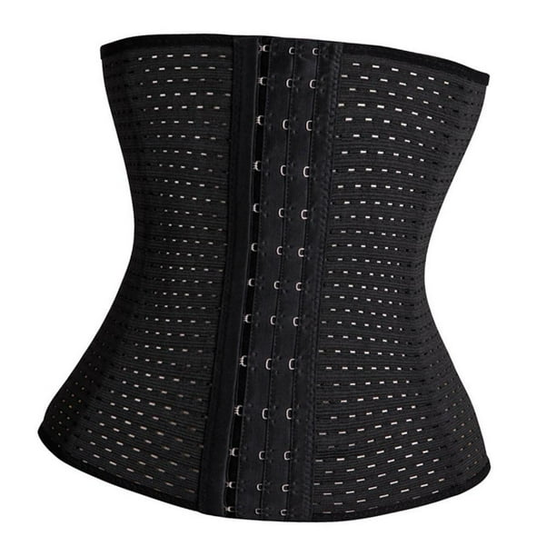 Entrenador de cintura para pérdida de peso-Corset Body Shaper para mujer - Negro, XL SG Macarena Entrenador de cintura con corsé