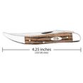 thumbnail image 2 of Case XX Smooth Natural Zebra Wood Medium Texas Toothpick Knife 25146, 2 of 2