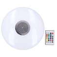 thumbnail image 1 of Lámpara de techo con altavoz musical inteligente, 24 W, E27, RGB, que cambia de color, con control remoto, 85-265 V, 1 of 15