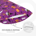 thumbnail image 3 of Yiaed Halloween2 Print Brushed Microfiber Envelope Pillowcases, Standard,Envelope Closure Pillow Cases(Without Pillow Core)-14"x20", 3 of 6